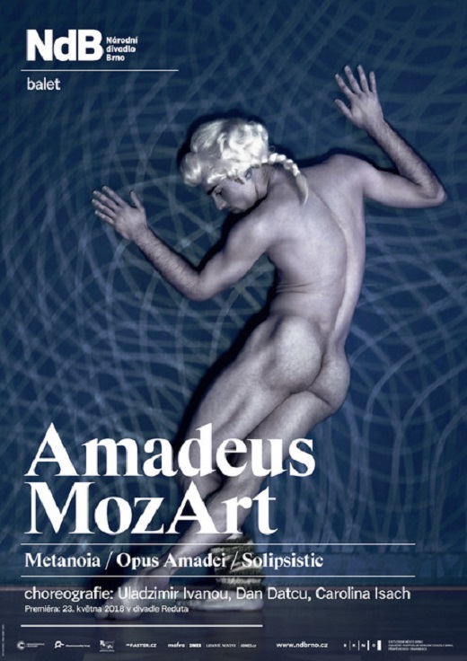 Plakát k baletu Amadeus MozArt.
