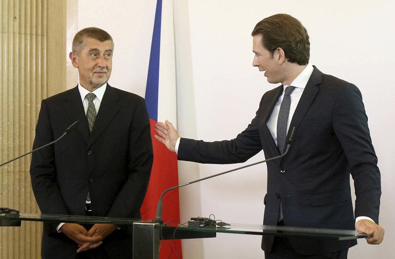 Andrej Babiš se setkal s rakouským kancléřem Sebastianem Kurzem.