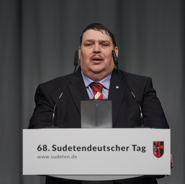 Šéf sudetských Němců Bernd Posselt.