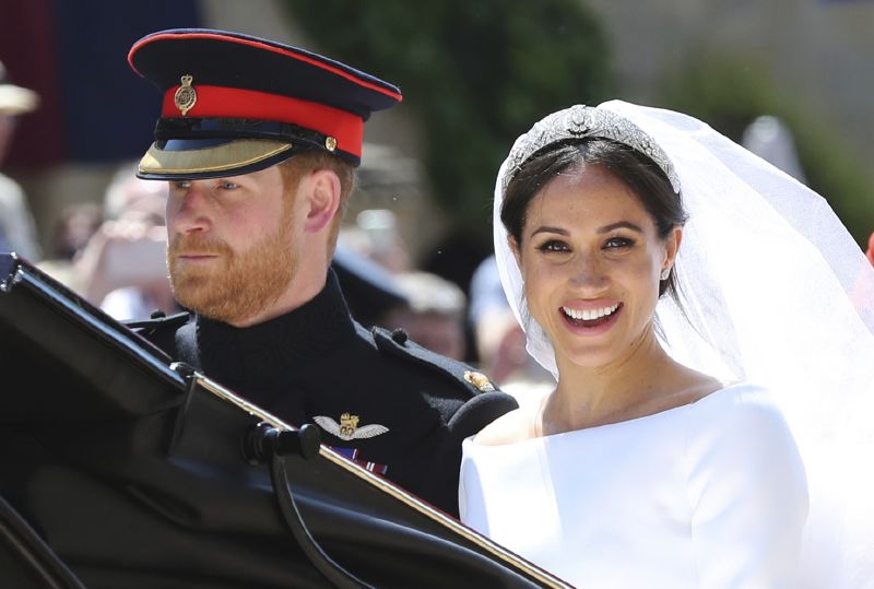Novomanželé Harry a Meghan.