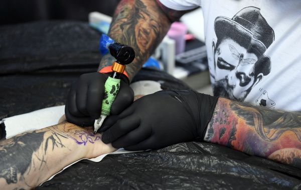Mezinárodní festival piercingu a tetování Tattoo Convention na pražském výstavišti.