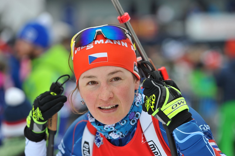 Česká biatlonistka Veronika Vítková.
