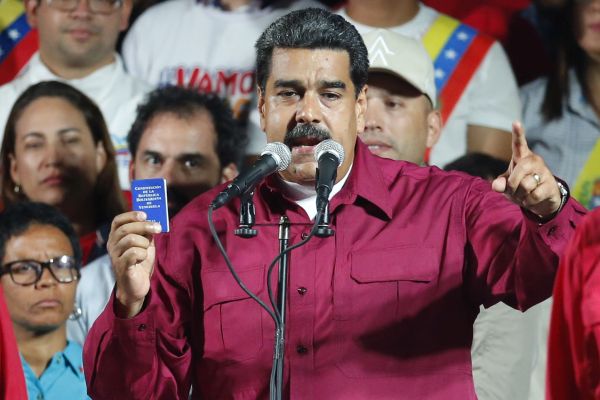 Socialistický prezident Nicolás Maduro. 