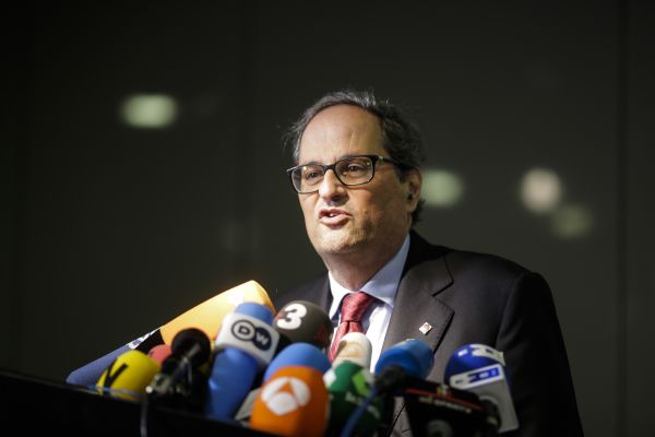 Regionální premiér Quim Torra.