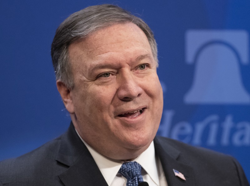 Ministr zahraničí Mike Pompeo.