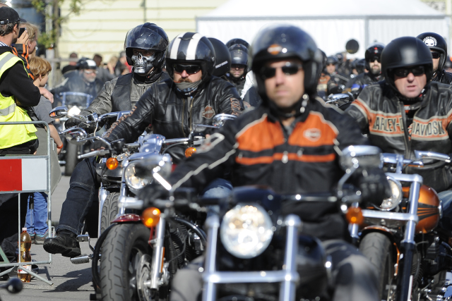 Motoristé ze setkání Prague Harley Days.