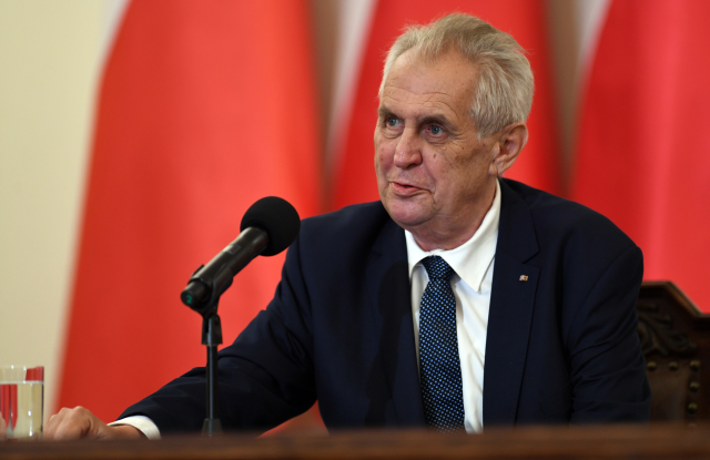 Český prezident Miloš Zeman.
