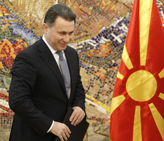 Makedonský expremiér Nikola Gruevski. 