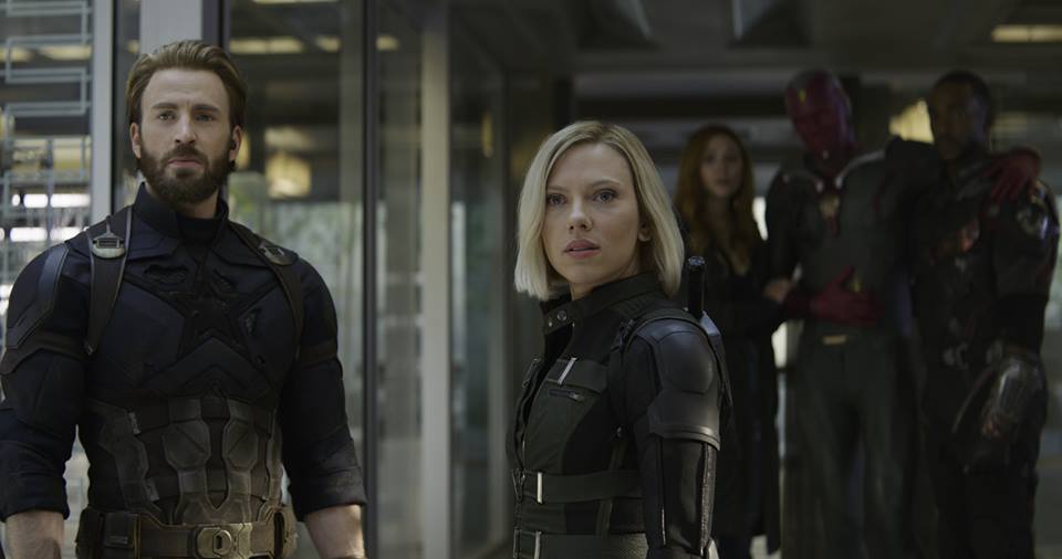 Snímek z Avengers: Infinity War. Snímek z Avengers: Infinity War.