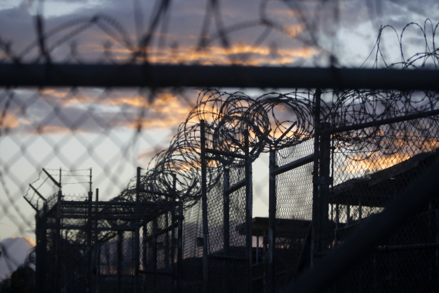 Věznice na americké základně Guantánamo na Kubě. Věznice na americké základně Guantánamo na Kubě.
