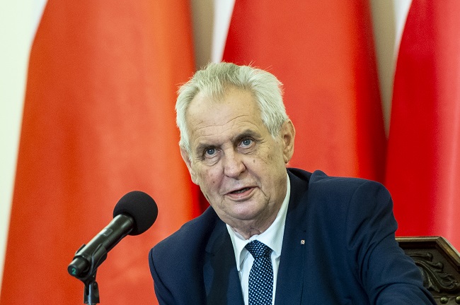 Prezident republiky Miloš Zeman.