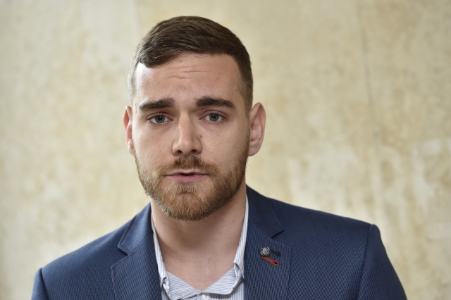 Poslanec Pirátské strany Tomáš Vymazal. Poslanec Pirátské strany Tomáš Vymazal.