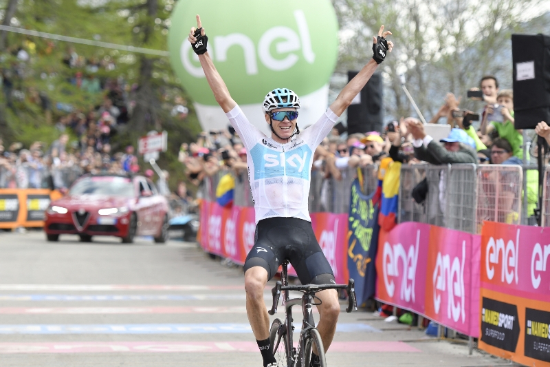 Cyklista Chris Froome. 