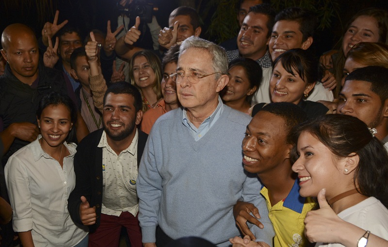 Exprezident Kolumbie Álvaro Uribe. Exprezident Kolumbie Álvaro Uribe.
