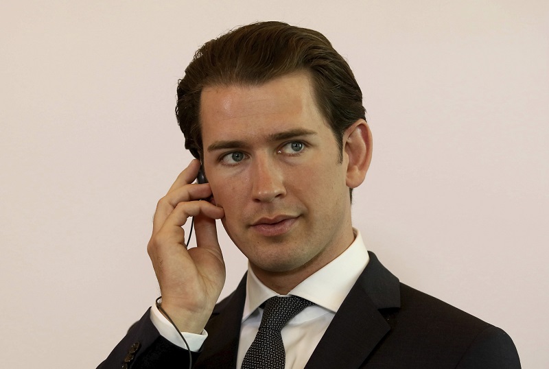 Rakouský kancléř Sebastian Kurz.