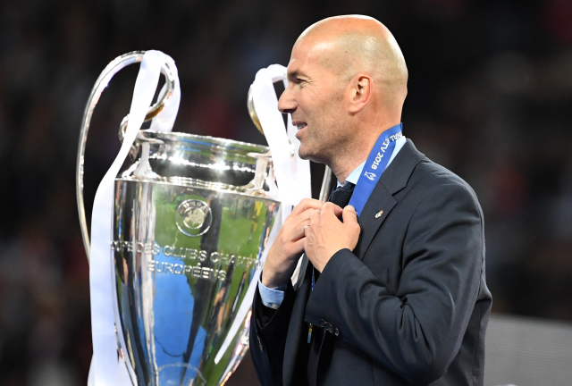 Zidane vyhrál Ligu mistrů počtvrté, z toho potřetí jako trenér.
