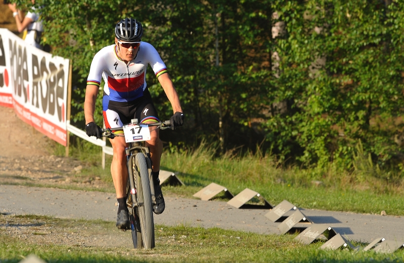 Biker Jaroslav Kulhavý. 