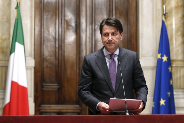 Italský premiér Giuseppe Conte.