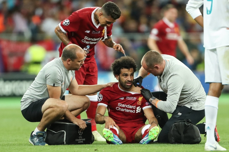 Liverpoolský Salah finále Ligy mistrů kvůli zranění nedohrál. 