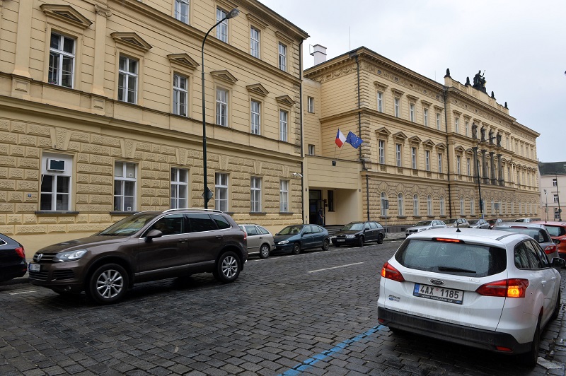 Budova ministerstva spravedlnosti.