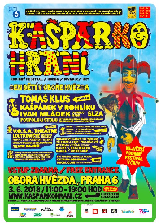 Rodinný festival Kašpárkohraní slaví den dětí ve Hvězdě