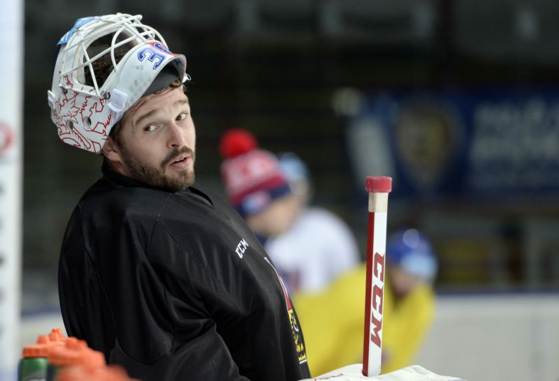 Brankář Dominik Furch. Brankář Dominik Furch.