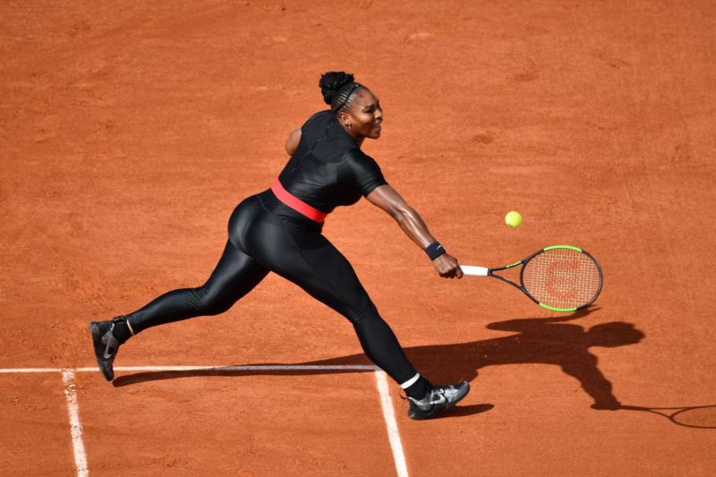Serena Williamsová ve svém novém oblečku. 