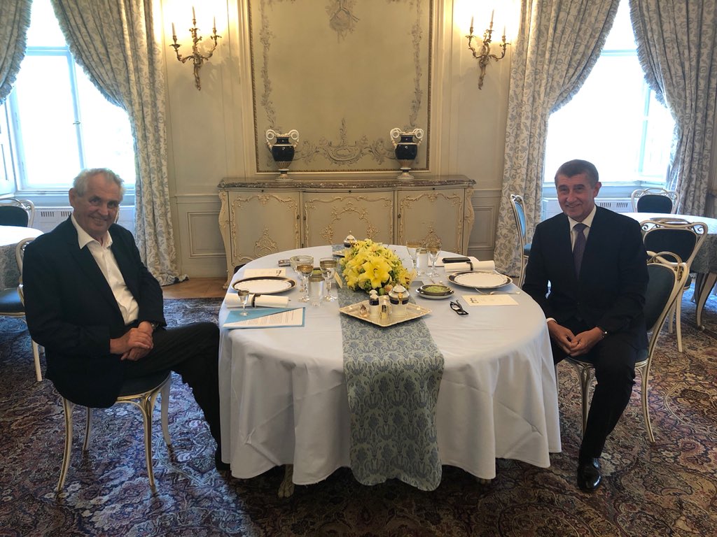 Miloš Zeman a Andrej Babiš v Lánech. Miloš Zeman a Andrej Babiš v Lánech.