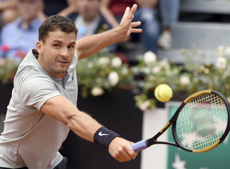 Grigor Dimitrov v Paříži brzy dohrál. Grigor Dimitrov v Paříži brzy dohrál.