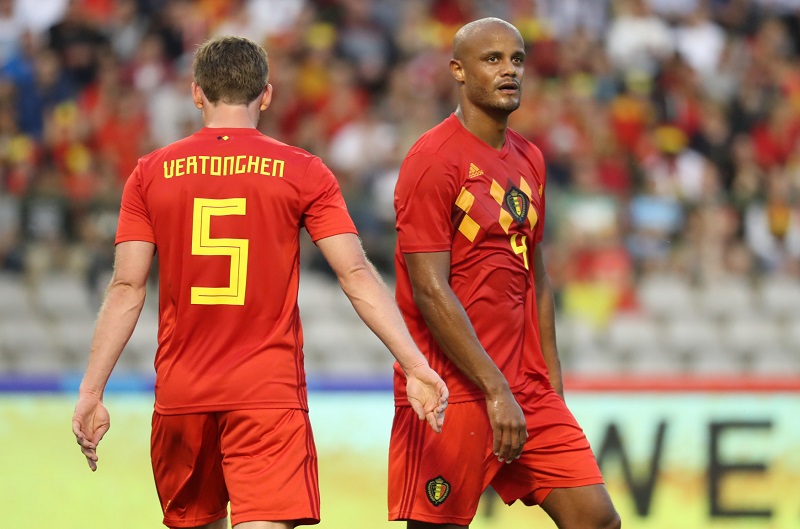 Vincent Kompany před svým zraněním. Vincent Kompany před svým zraněním.