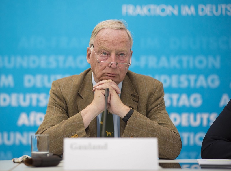 Předseda AfD Alexander Gauland.