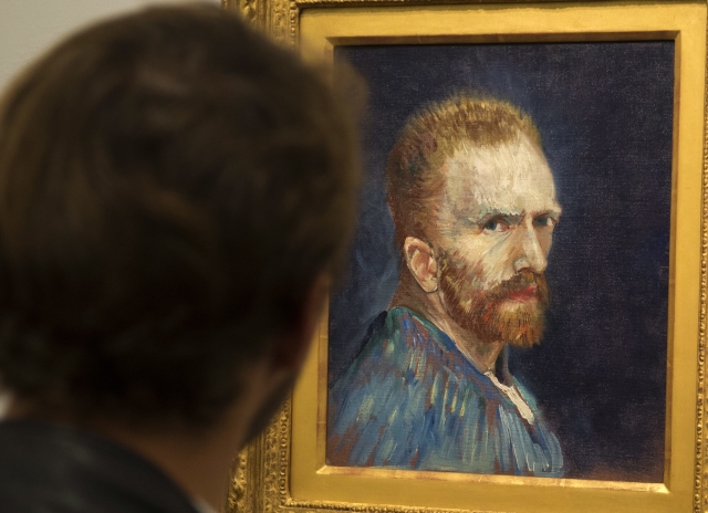 Autoportrét Van Gogha. Autoportrét Van Gogha.