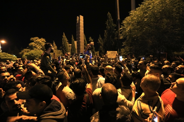 Protest v Jordánsku.