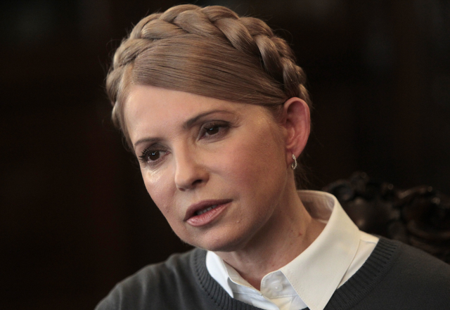 Bývalá premiérka Julija Tymošenková. 
