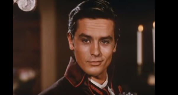 Z filmu Černý tulipán s Alanem Delonem.