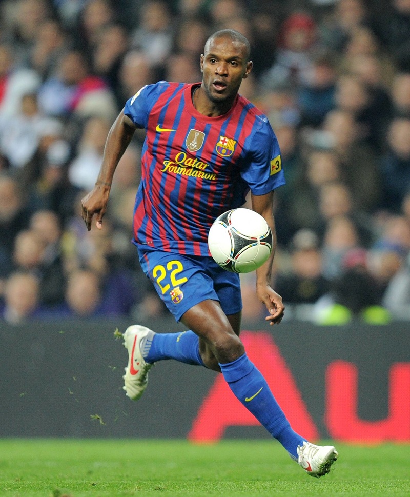 Eric Abidal ještě jako hráč Barcelony.