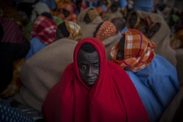 Uprchlíci v Libyi (ilustrační fotografie). Uprchlíci v Libyi (ilustrační fotografie).