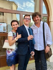 Dana Moravkova, Peter Malasek a syn Petr.