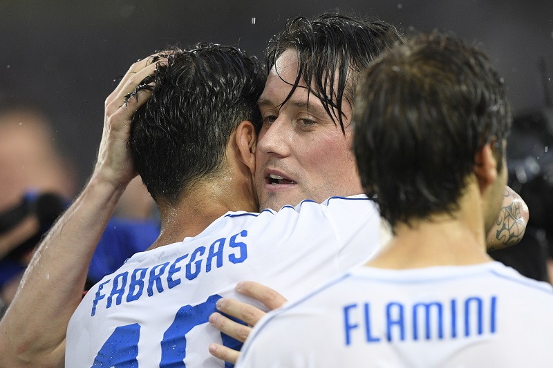 Cesc Fábregas a Tomáš Rosický po rozlučce. Cesc Fábregas a Tomáš Rosický po rozlučce.