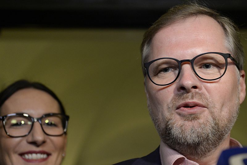 Petr Fiala a Alexandra Udženija z ODS. Petr Fiala a Alexandra Udženija z ODS.