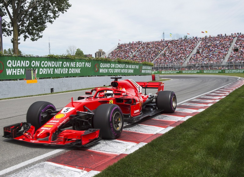 Sebastian Vettel během VC Kanady.