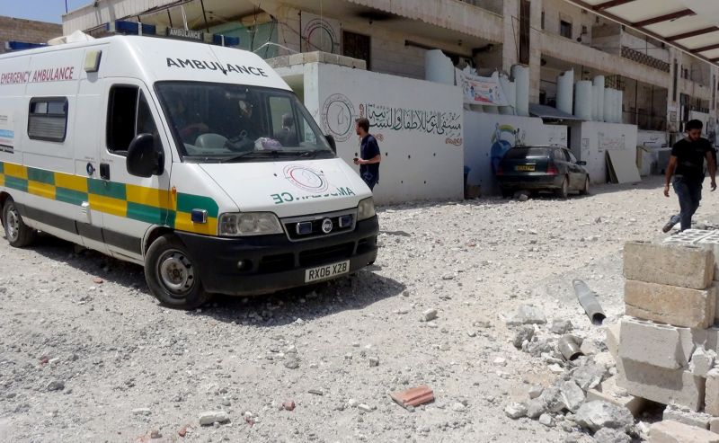 Provincie Idlib po bombardování syrskou armádou. Provincie Idlib po bombardování syrskou armádou.