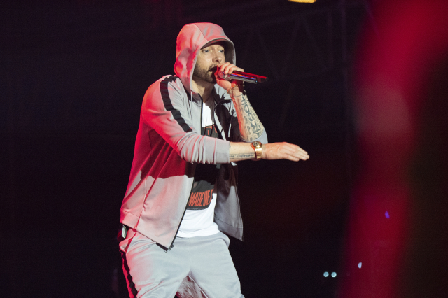 Eminem na festivalu Bonnaroo.