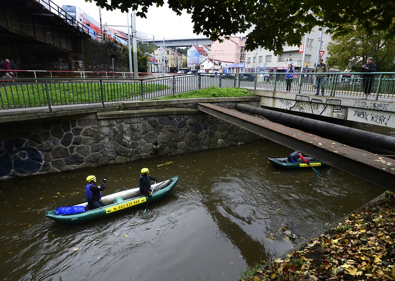 Pražská říčka Botič. Pražská říčka Botič.