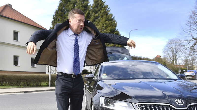 Předseda SPD Tomio Okamura.