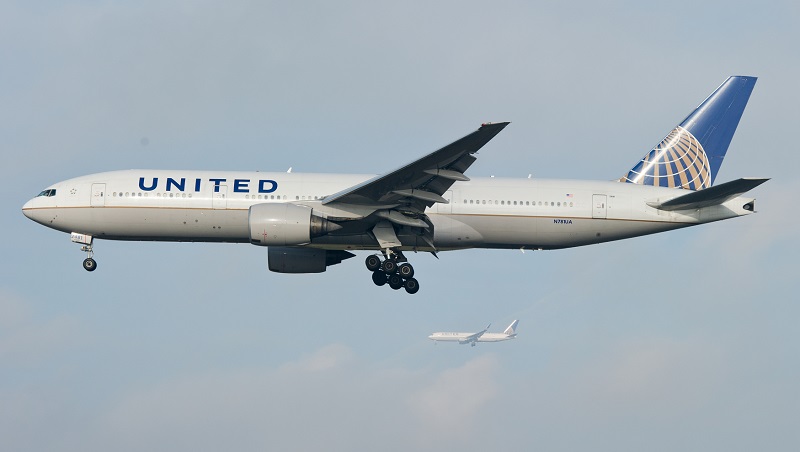 Letadlo společnosti United Airlines. Letadlo společnosti United Airlines.