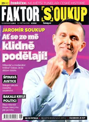 Aktuální obálka časopisu FAKTOR Soukup.