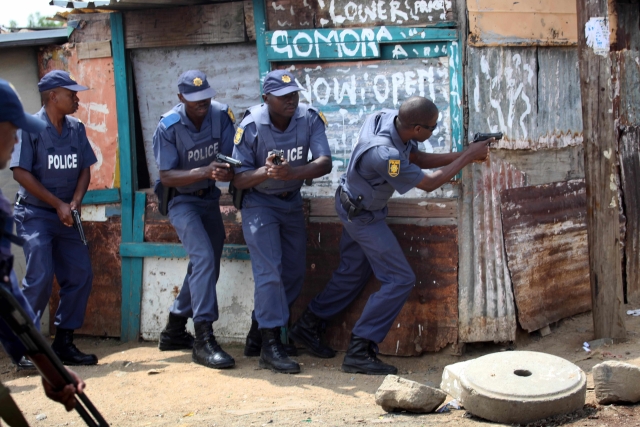 Jihoafrická policie.
