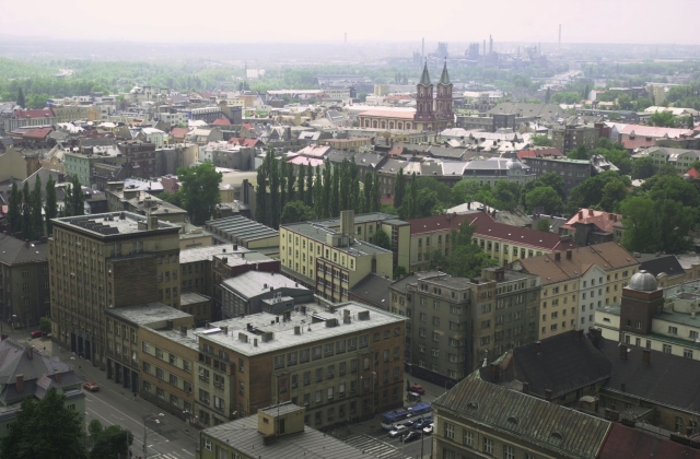 Pohled na město Ostrava.