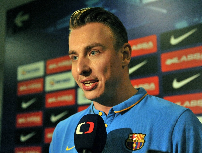 Filip Jícha ještě z působení v Barceloně, kde hrál na konci kariéry.